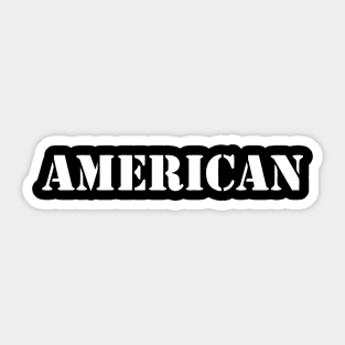 AMERICAN Sticker